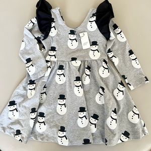 NWT Monica + Andy Snowman Let’s Dance ruffle dress size 3T